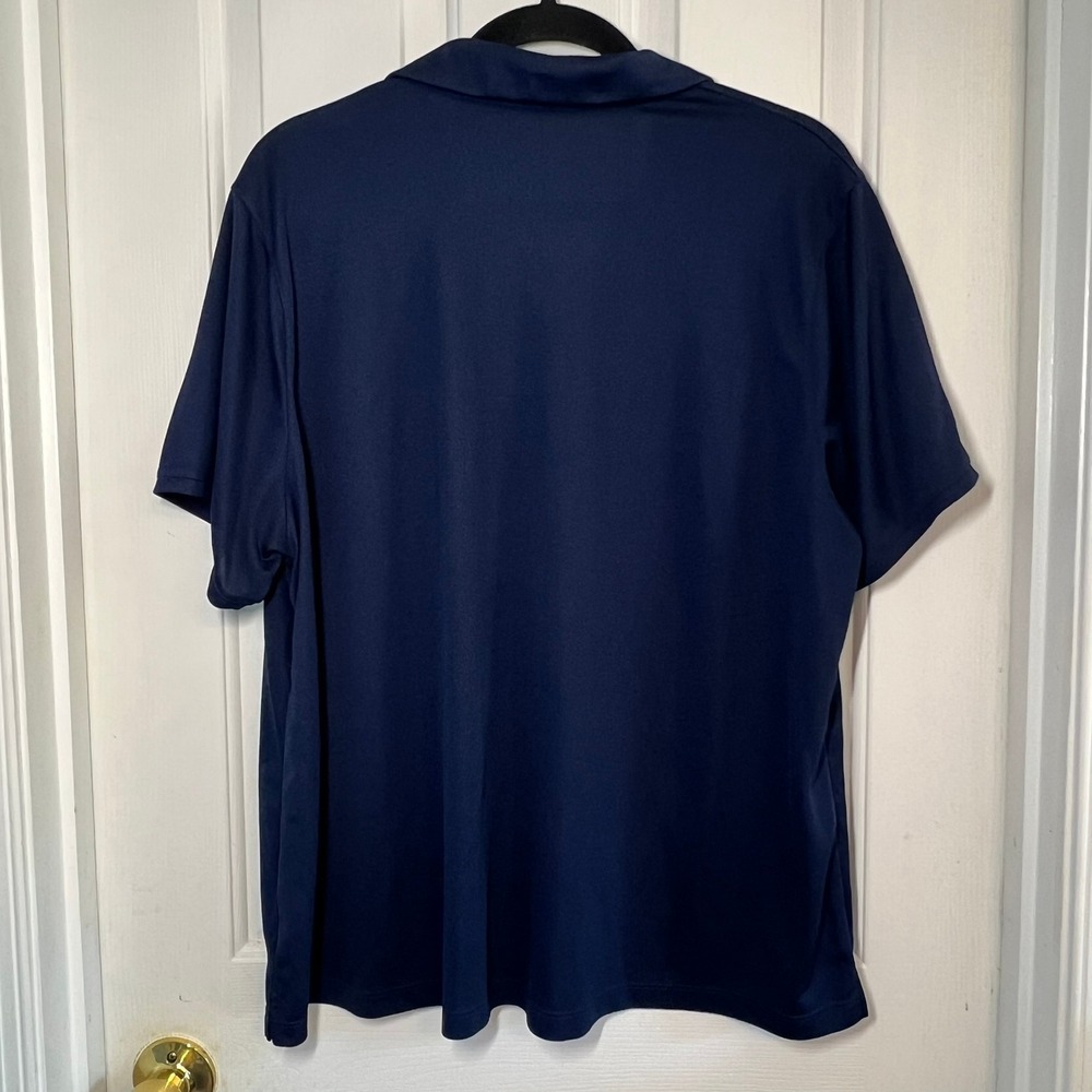Nike Dri-FIT Mens Polo Shirt Navy Blue Short Sleeve Golf Training Size 1X 1E - Picture 4 of 6